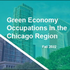 Green Economy Occupations in the Chicago Region report cover page